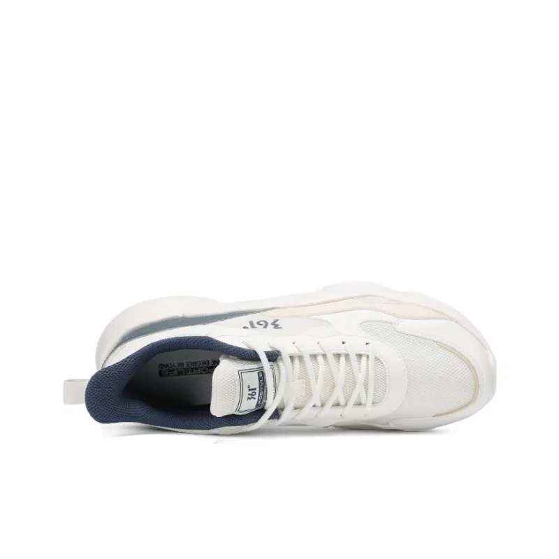 361° Cushioning, Breathable, Lightweight Low Top Casual Shoes Men's Feather White Deep Iron Gray-3