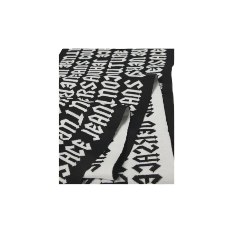 VERSACE JEANS COUTURE Intarsia Knit logo Scarf-4