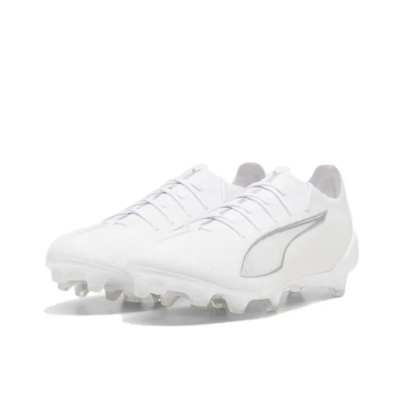 PUMA ULTRA 5 ULTIMATE Anti Slip Wear Resistant Soccer Shoes Unisex White-2