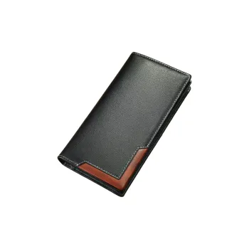 LARTIGENT Cow Leather Money Clip Card Holder Long Wallet Regular Men's Multicolor