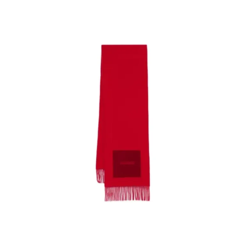 Jacquemus Logo Detailed Fringed Scarf-3
