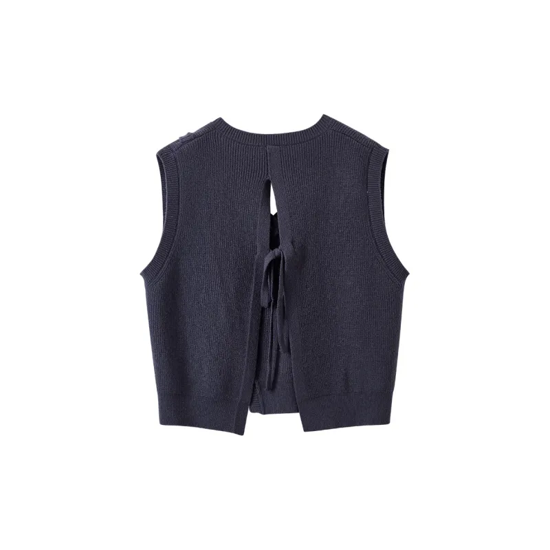 XIANGYING Tank Tops Women's Navy Blue-1