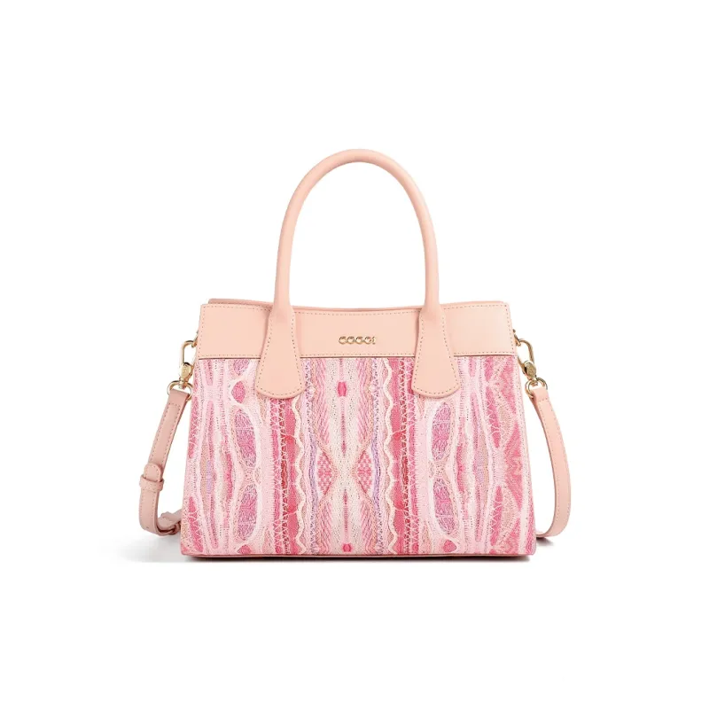 COOGI Synthetic Leather Portable One Shoulder Crossbody Kelly Bag Regular Women's Pink-1