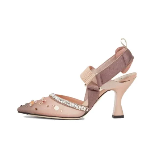 FENDI Colibrì Irregular Heel High Heels 8.5cm Women's Pink