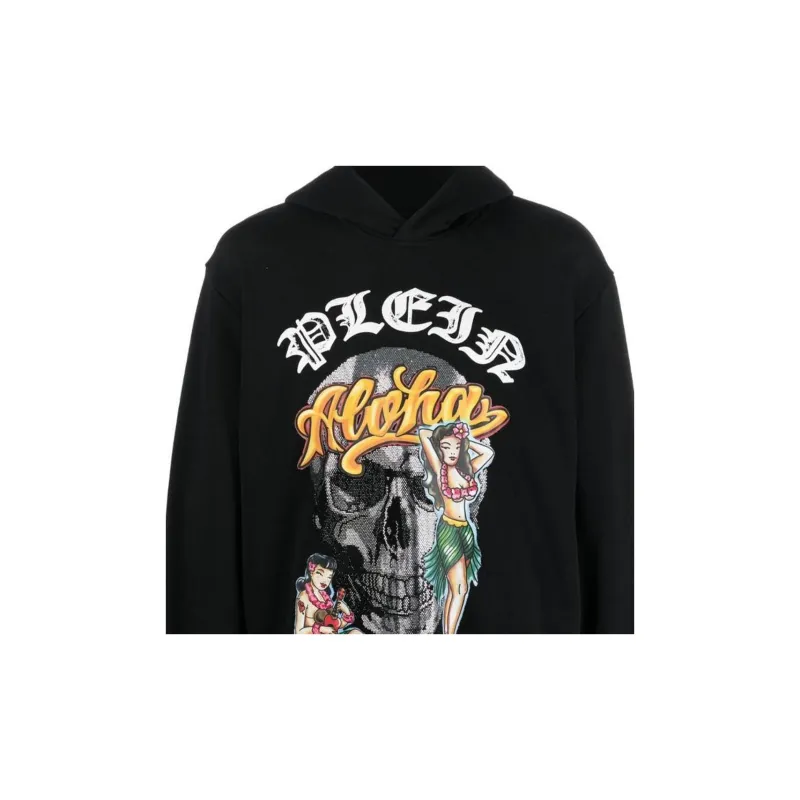 PHILIPP PLEIN Graphic print Pullover Hoodie-4