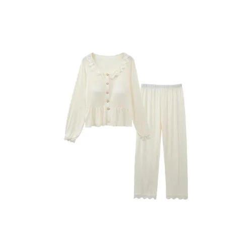 Sleeping Beauty Pajama Set Women's Ivory
