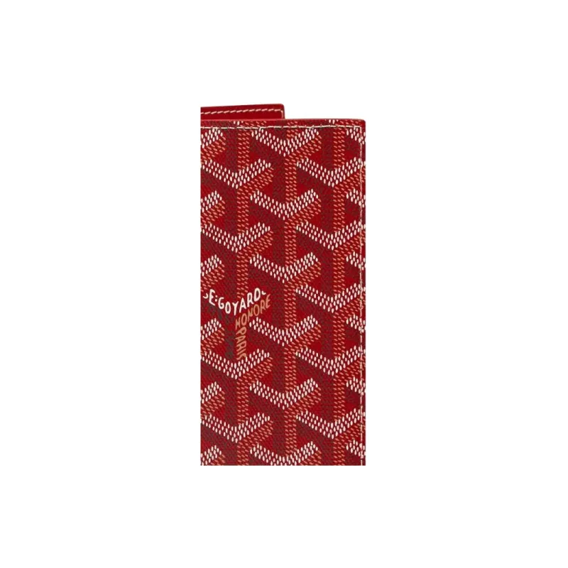 GOYARD Grenelle Canvas With Leather Card Holders Passport Holders Unisex Red-3