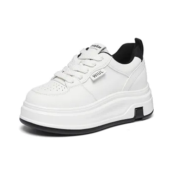 Golden Silk Rabbit Anti-Slip And Wear-Resistant Height Increasing Low-Top Skateboard Shoes Women's