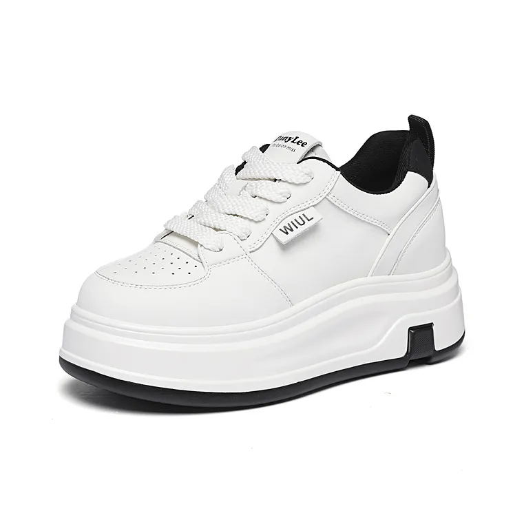 Golden Silk Rabbit Anti-Slip And Wear-Resistant Height Increasing Low-Top Skateboard Shoes Women's-0