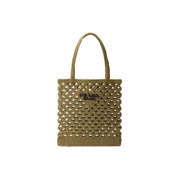 PRADA Viscose Handbag Women's Olive Green
