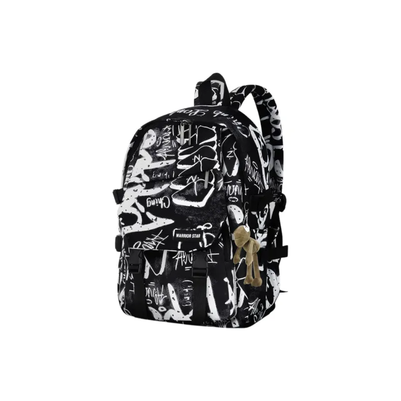 Warrior Nylon Pack Unisex Black/White-0