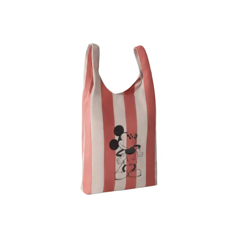 ZARA Disney X Disney Collaboration Cotton Tote Bag Shopping Bag Handbag Kids' Red & Beige-2