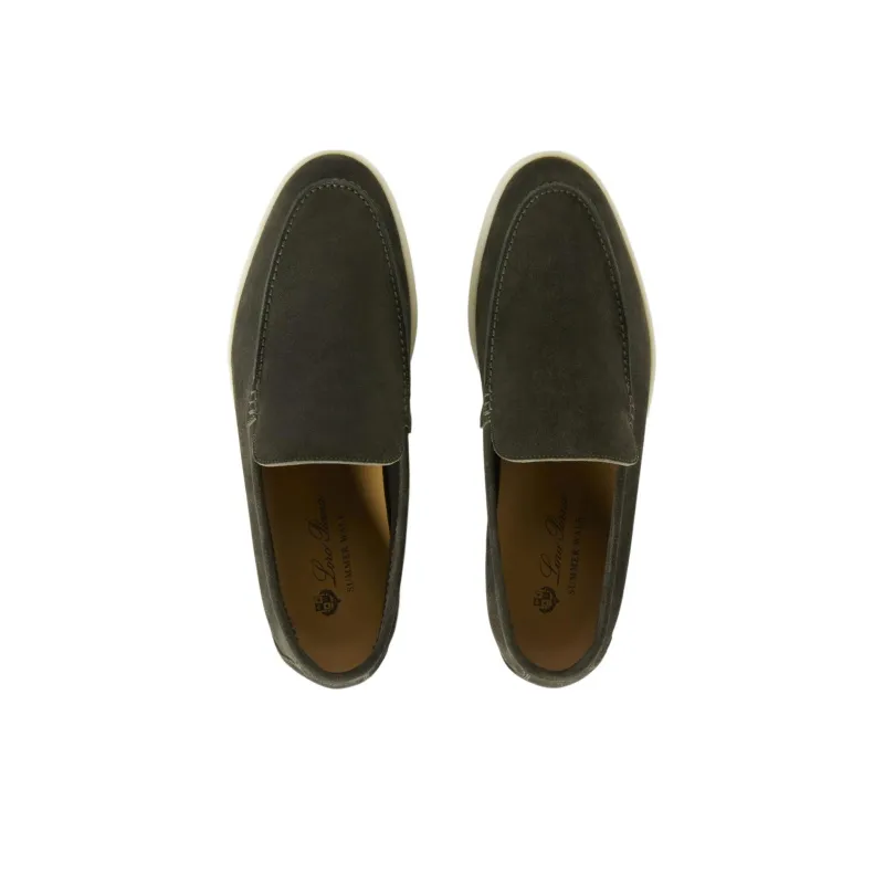Loro Piana Summer Walk Loafers Men's Green-3