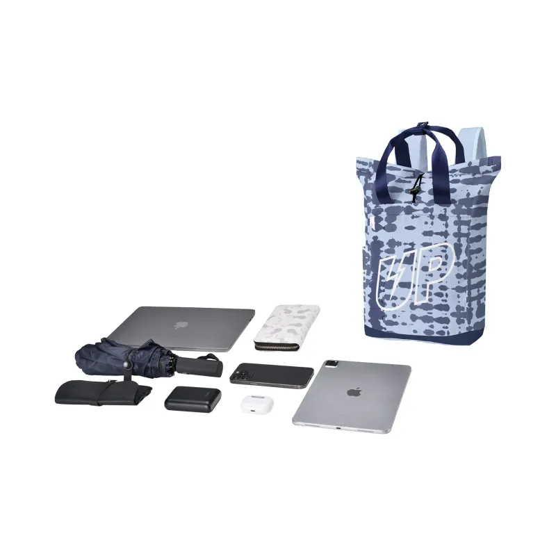 TURN UP Polyester Backpack Regular Unisex Blue-16
