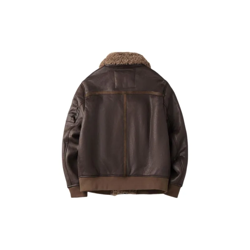 RKVC Leather Jacket Unisex Coffee-1
