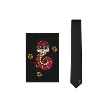WILLIAM MILTON Silk Ties Men's Black Mulberry Silk High End Business Formal Accessories Gift Box Set