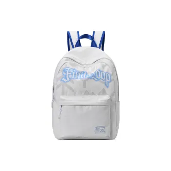 QRST Eco Friendly Fabric Backpack Regular Unisex White/Brown