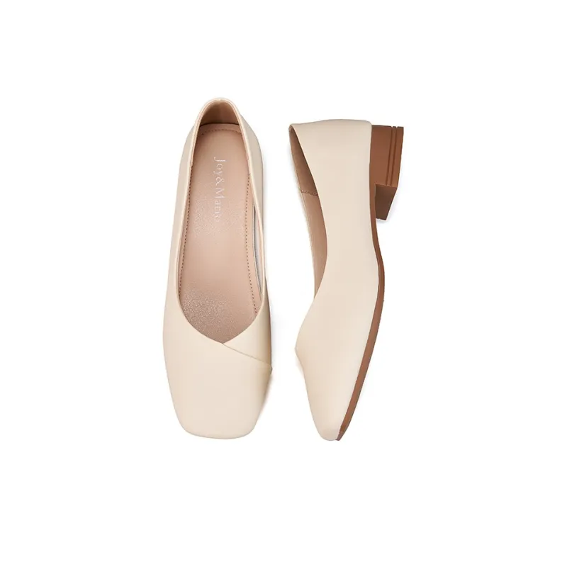Joy&Mario Casual Single Shoes Women's Beige-4