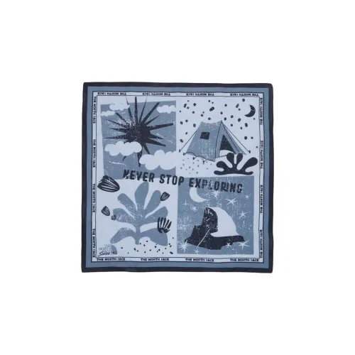 A BATHING APE Fans Scarf Side Big Ape Head Tee Cotton Headwraps Men's Blue