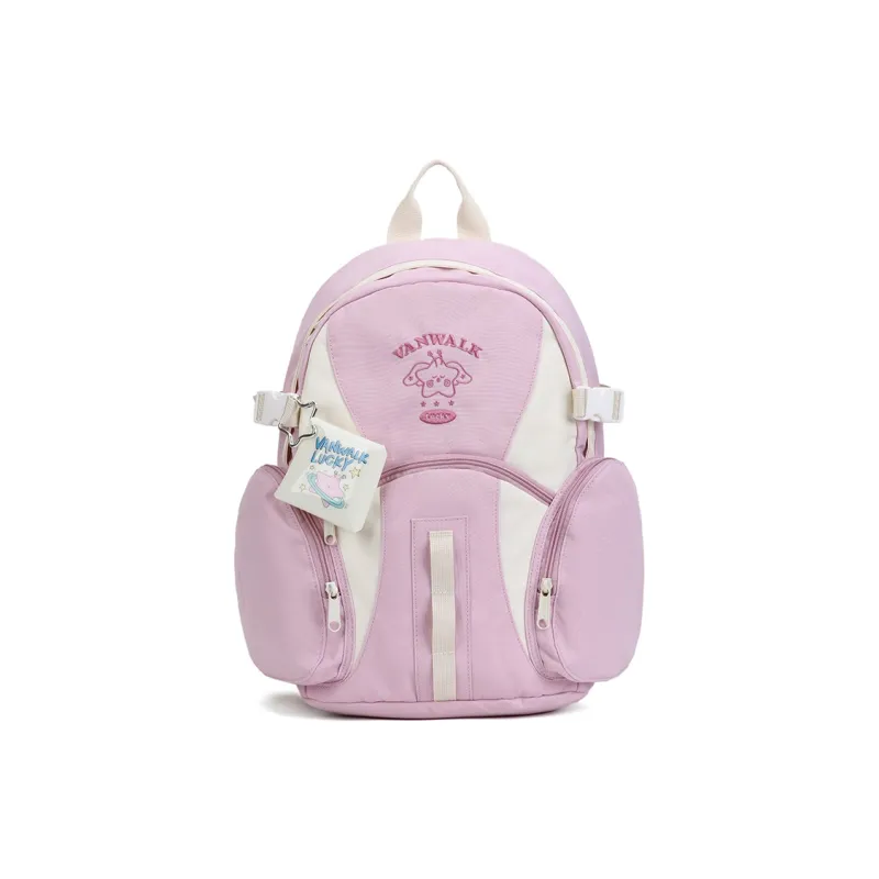 VANWALK Polyester Backpack Large Size Women's Galaxy Blue/Dreamy Star/Angel Pink-7