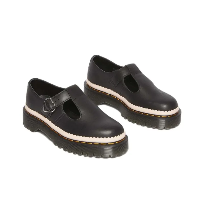 Dr.Martens 1460 POLLEY BEX Casual Single Shoes 3.5cm Women's Black Pink-2