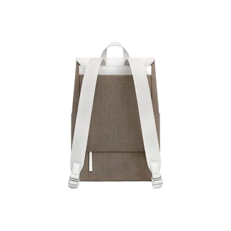 Ito Wool Water Repellent Laptop Backpack Medium Size Unisex Crimson Apricot/Luxe Brown-2