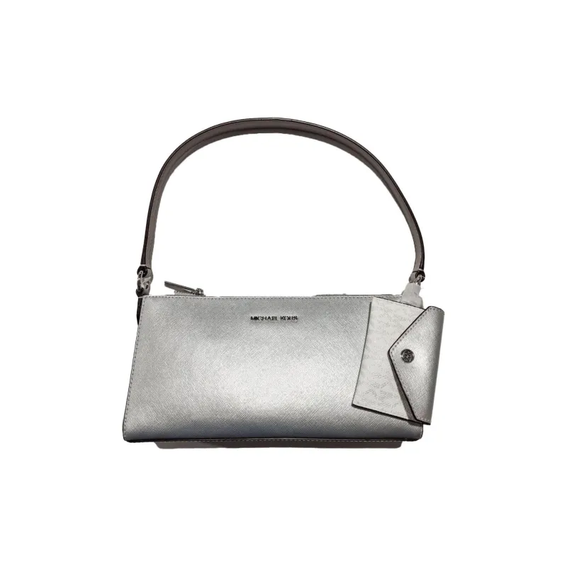 MICHAEL KORS Leather Shoulder Bag Regular Women's Silver-0