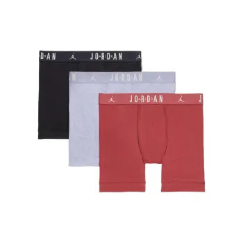 JORDAN Men's Flight Cotton Core Boxer Briefs 3 Pack