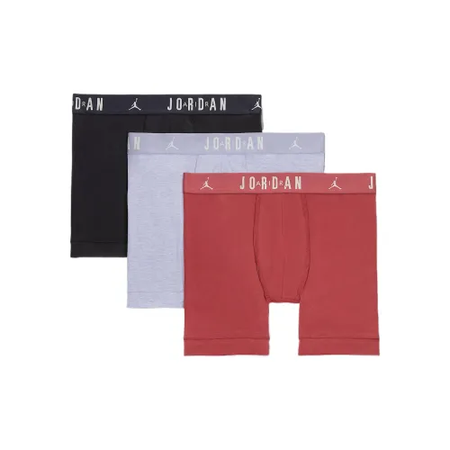 JORDAN Men's Flight Cotton Core Boxer Briefs 3 Pack