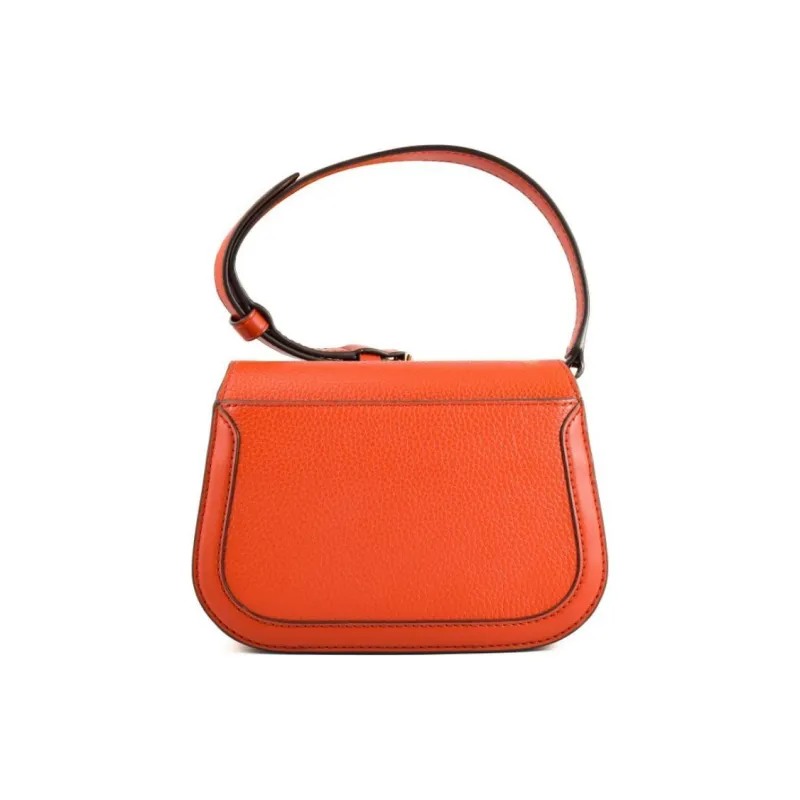 MICHAEL KORS Leather Saddle Bag, Shoulder Bag, Crossbody Bag Women's Earth Red-1