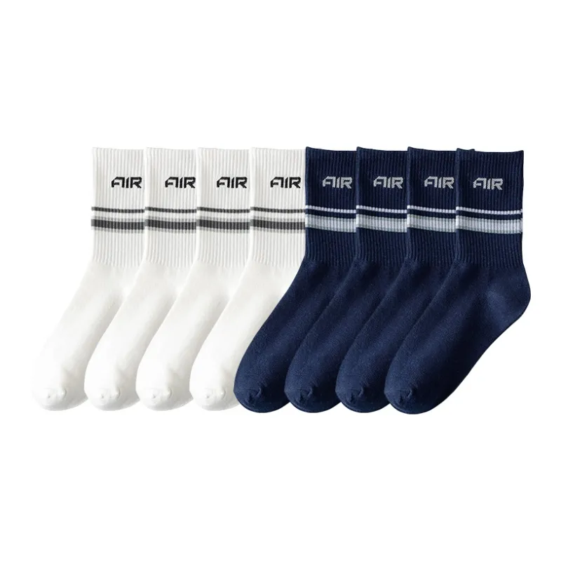 Cotton Gene Mid Calf Socks Unisex Combo Set-21