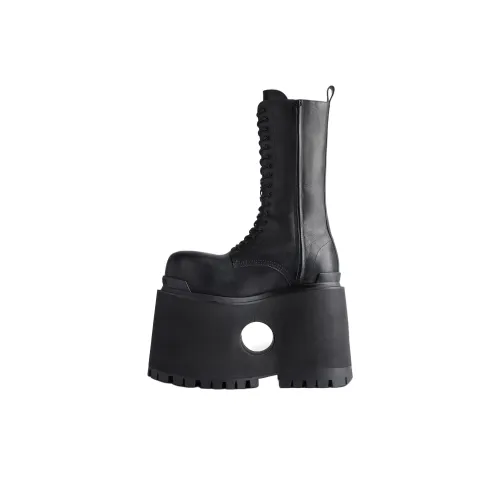 Balenciaga Spring 25 Collection Ankle Boots 18cm Men
s Black
