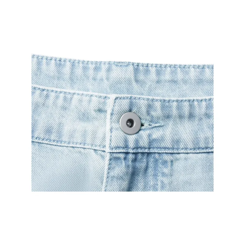 LiNing Sports Life Collection Jeans Men's Washed Blue Cow-5