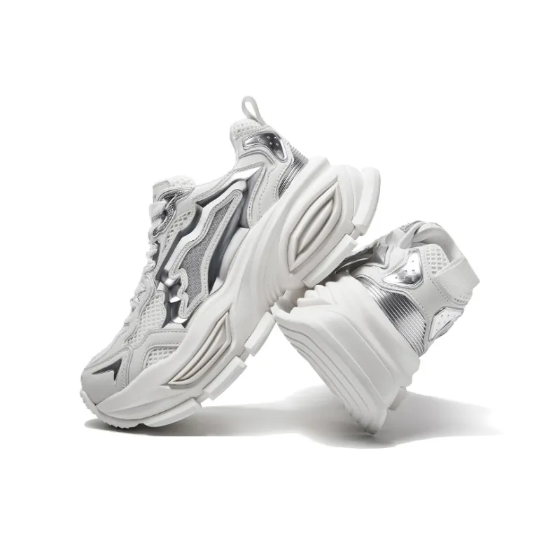 CHERYKALLY Anti-Slip And Wear-Resistant Height Increasing Low-Top Chunky Sneakers Women's-4