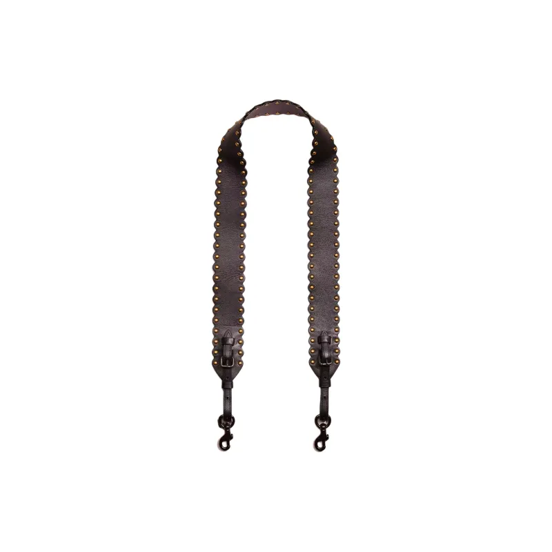 COACH Calfskin Bag Shoulder Strap Women's Black-0
