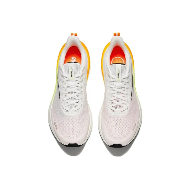 Anta Anti-Slip And Wear-Resistant Breathable Low-Top Training Running Shoes Men's White Black-2