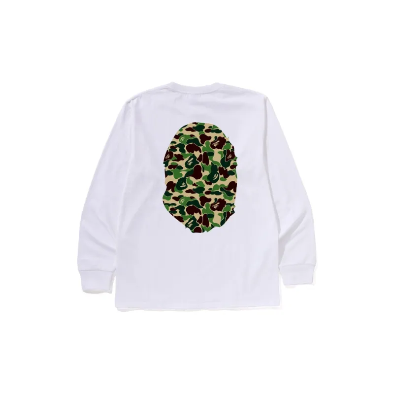 Bape Abc Camo Big Ape Head L/S Tee-9