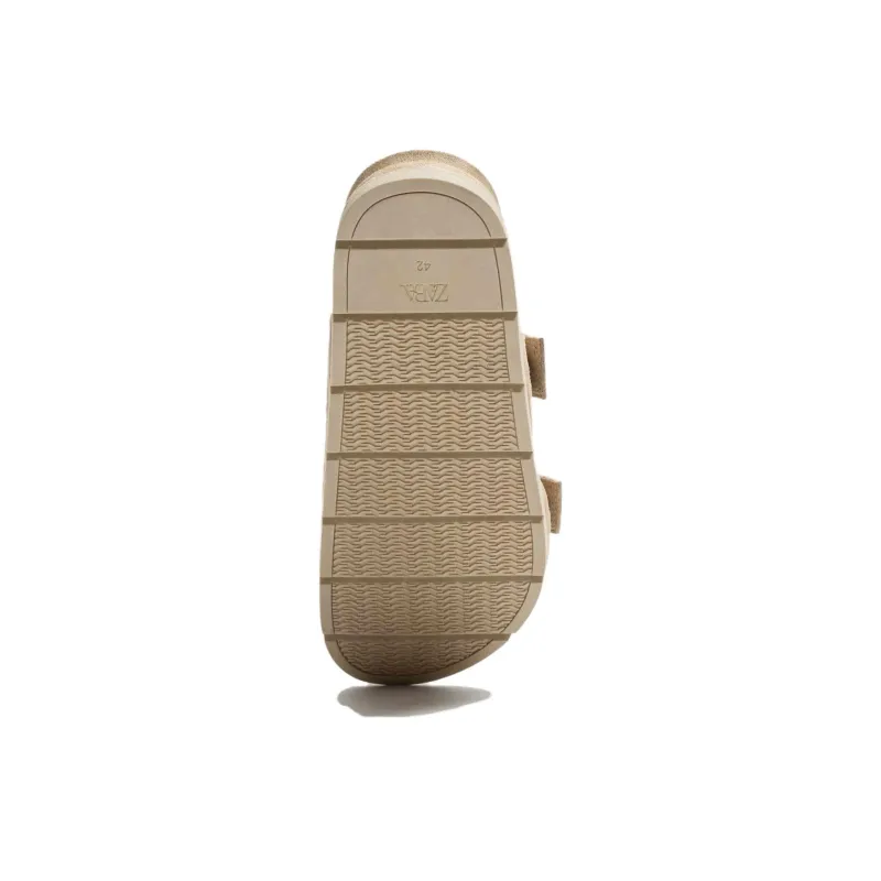 ZARA Slide Slippers Men's Sandy Brown-3