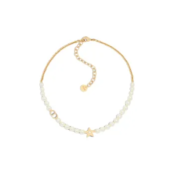 DIOR Metal Necklaces Women's Gold