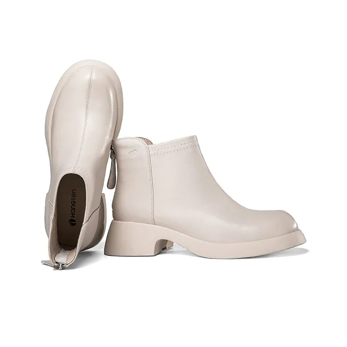 HANG TEN Ankle Boots Women's Black/Beige-6