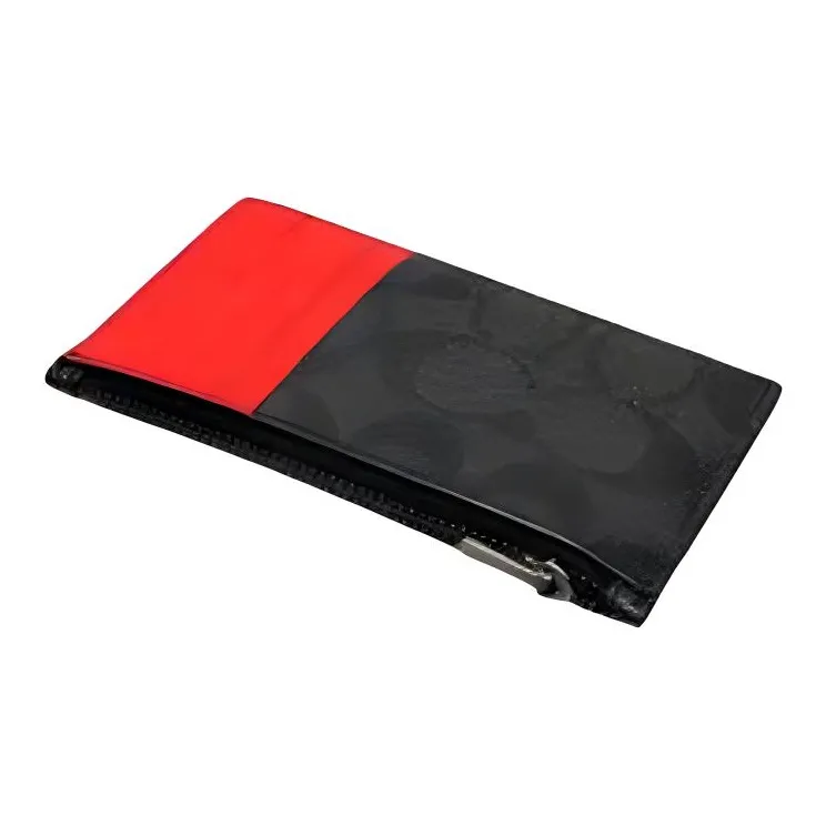 COACH MBJ X Naruto Collaboration Card Case Leather Wallet Card Holder Clutch Men's Black-3