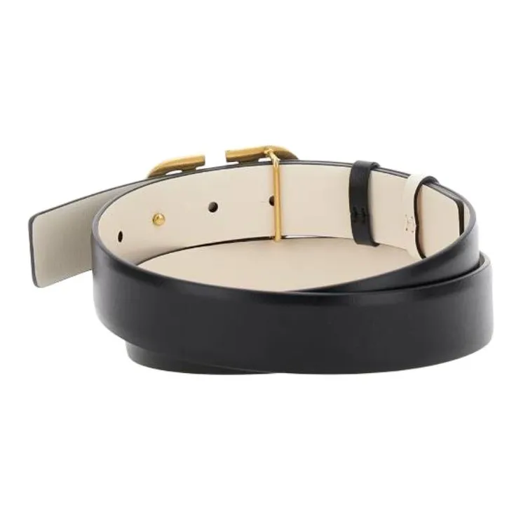 Valentino Leather Belts Women's Black Width 3CM-2