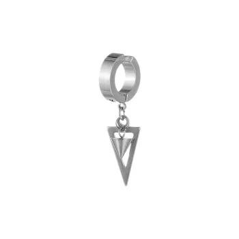 QIANFANGDAHUANGYE Titanium Steel Clip On Earrings Men's