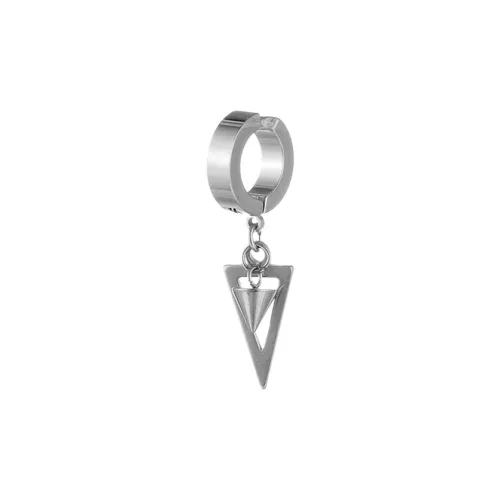 QIANFANGDAHUANGYE Titanium Steel Clip On Earrings Men's