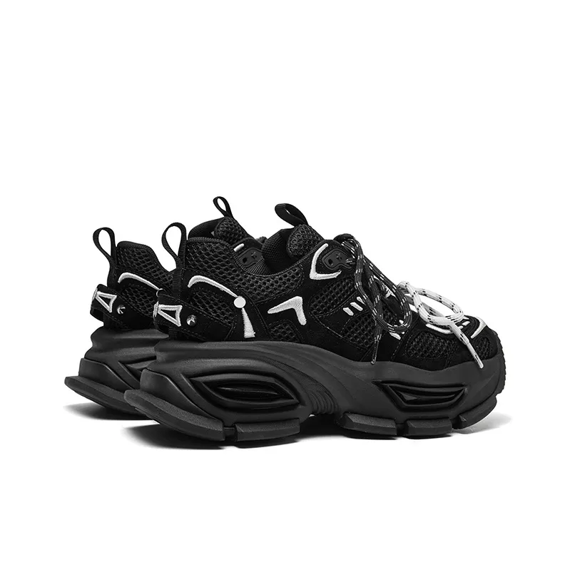 CHERYKALLY Anti-Slip Wear-Resistant Breathable Height Increasing Low-Top Chunky Sneakers Women's-8