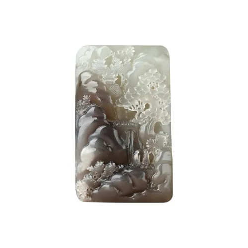 Jade Said Hetian Jade Pendant Smoky Purple Unisex