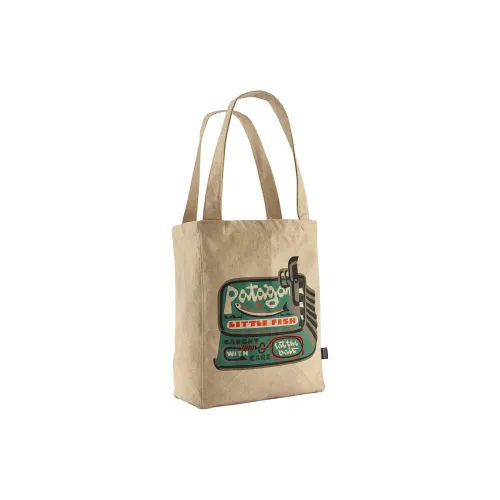 Patagonia Recycled Polyester Tote Bag, Shopping Bag, Handbag, Shoulder Bag Women's Tan