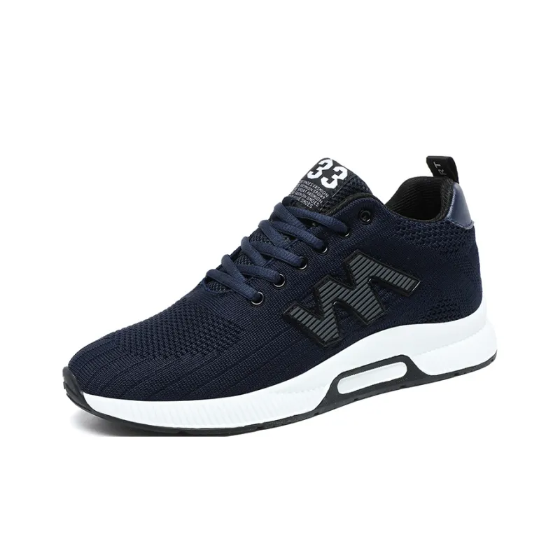 QIUTEXIONG Cushioning Anti-Slip Wear-Resistant Breathable Balance Height Increasing Low-Top Casual Shoes Unisex-1