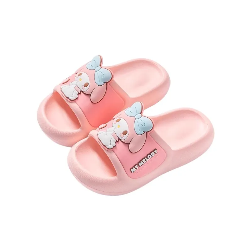 Sanrio x HelloKitty My Melody Cinnamoroll Summer Slippers For Women's-0