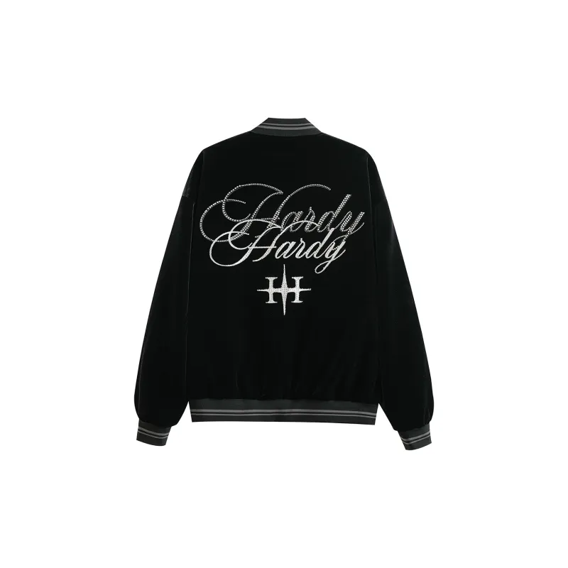 HARDY HARDY Baseball Jacket Unisex Black-1